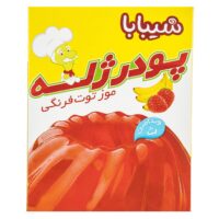 پودر ژله موز-توت فرنگی شیبابا مقدار 100 گرم