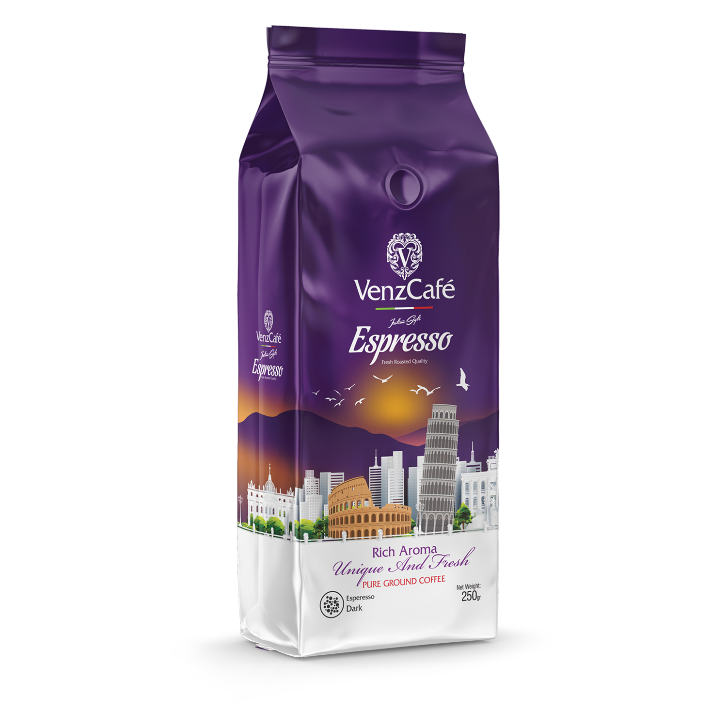 پودر قهوه اسپرسو دارک ونزکافه – 250 گرم